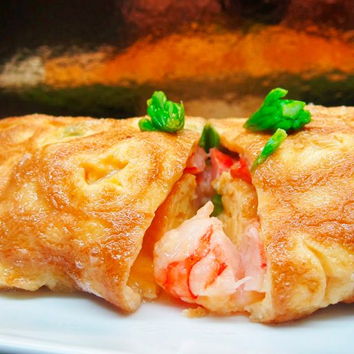 omelete camarao omelete camarao